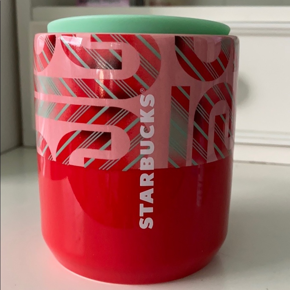 Starbucks candy cane holiday cup
